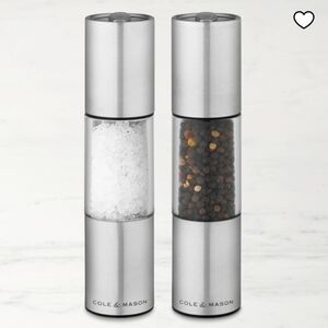 ❤️BUY 5 GET 3 FREE Cole & Mason Oslo Silver Salt and Pepper Grinder Set
